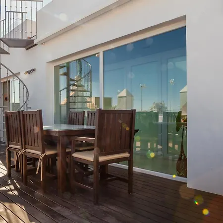 ***** Attic With Impressive Views And Jacuzzi 公寓 加的斯