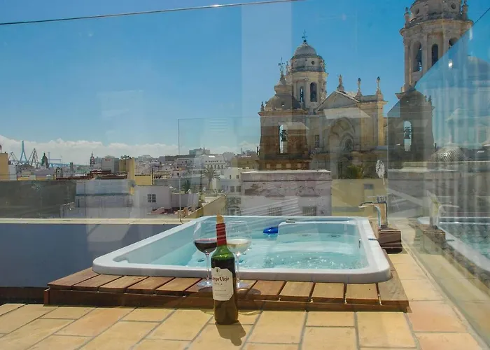 Apartment ***** Attic With Impressive Views And Jacuzzi